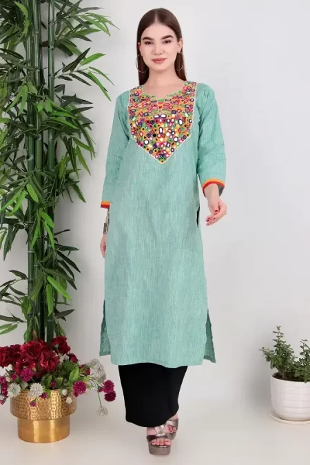 KURTA MIRROR WORK