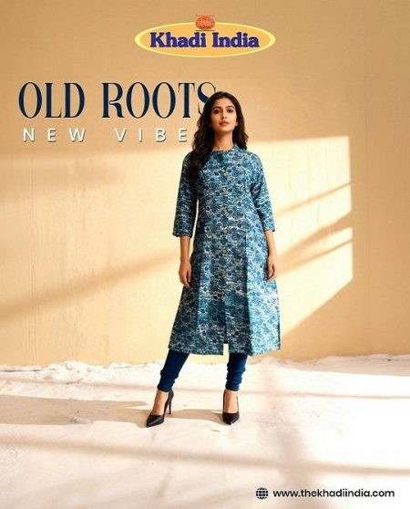 Women’s Kanpuri Shirting Printed Khadi Kurta