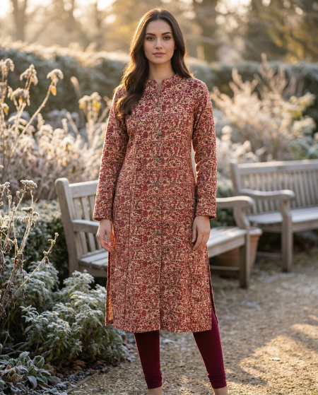 Women’s Kanpuri Printed Khadi Kurta