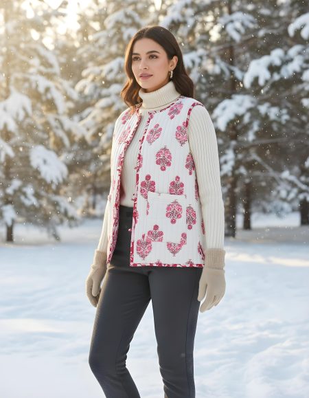 Women’s Printed Reversible Khadi Cotton Jacket