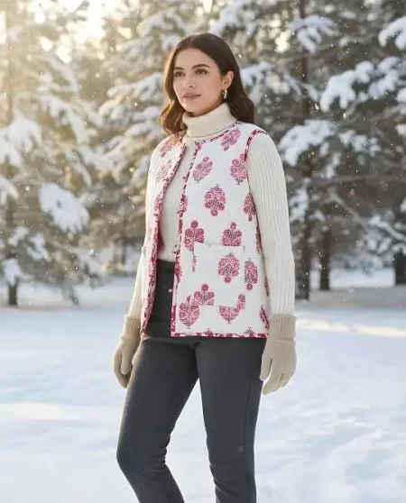 Women’s Printed Reversible Khadi Cotton Jacket